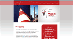 Desktop Screenshot of mcleanchimney.com